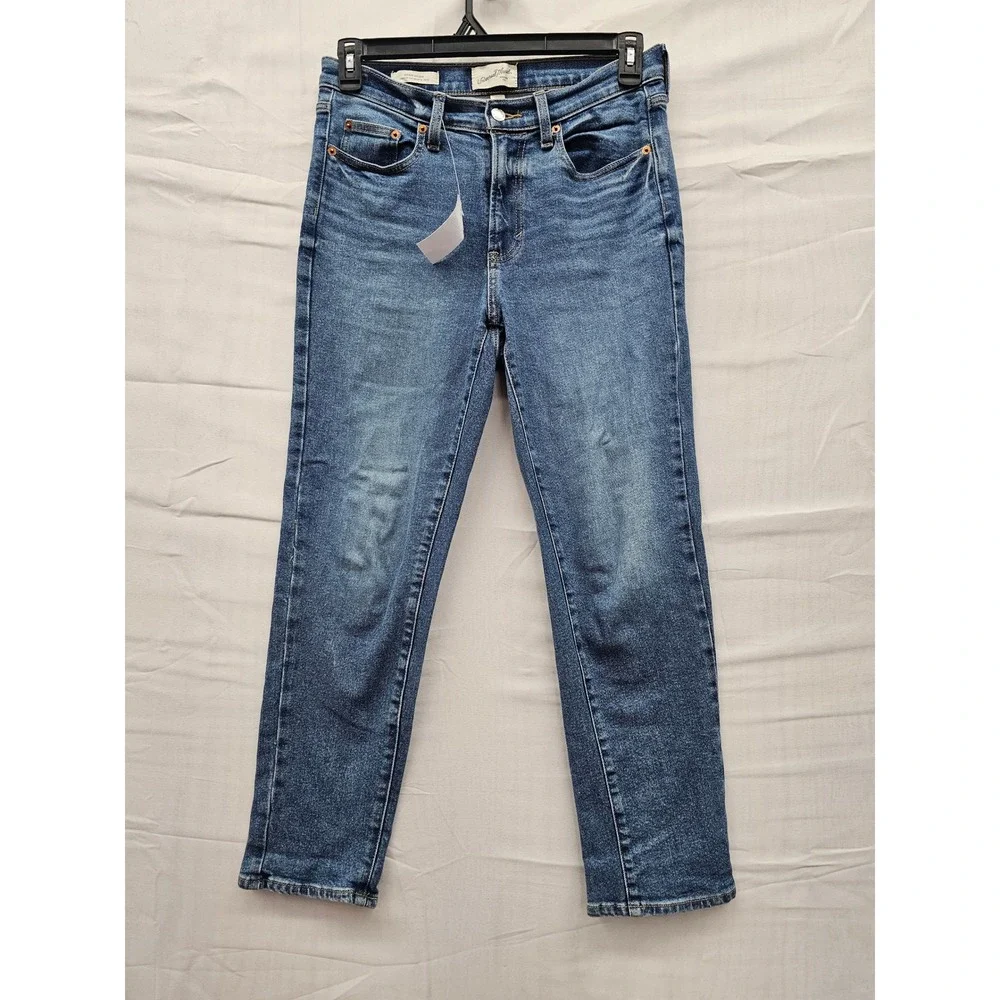 Universal Thread Mid Rise 80s Slim Jeans Medium‎ Wash Blue Denim 8R VN1126365